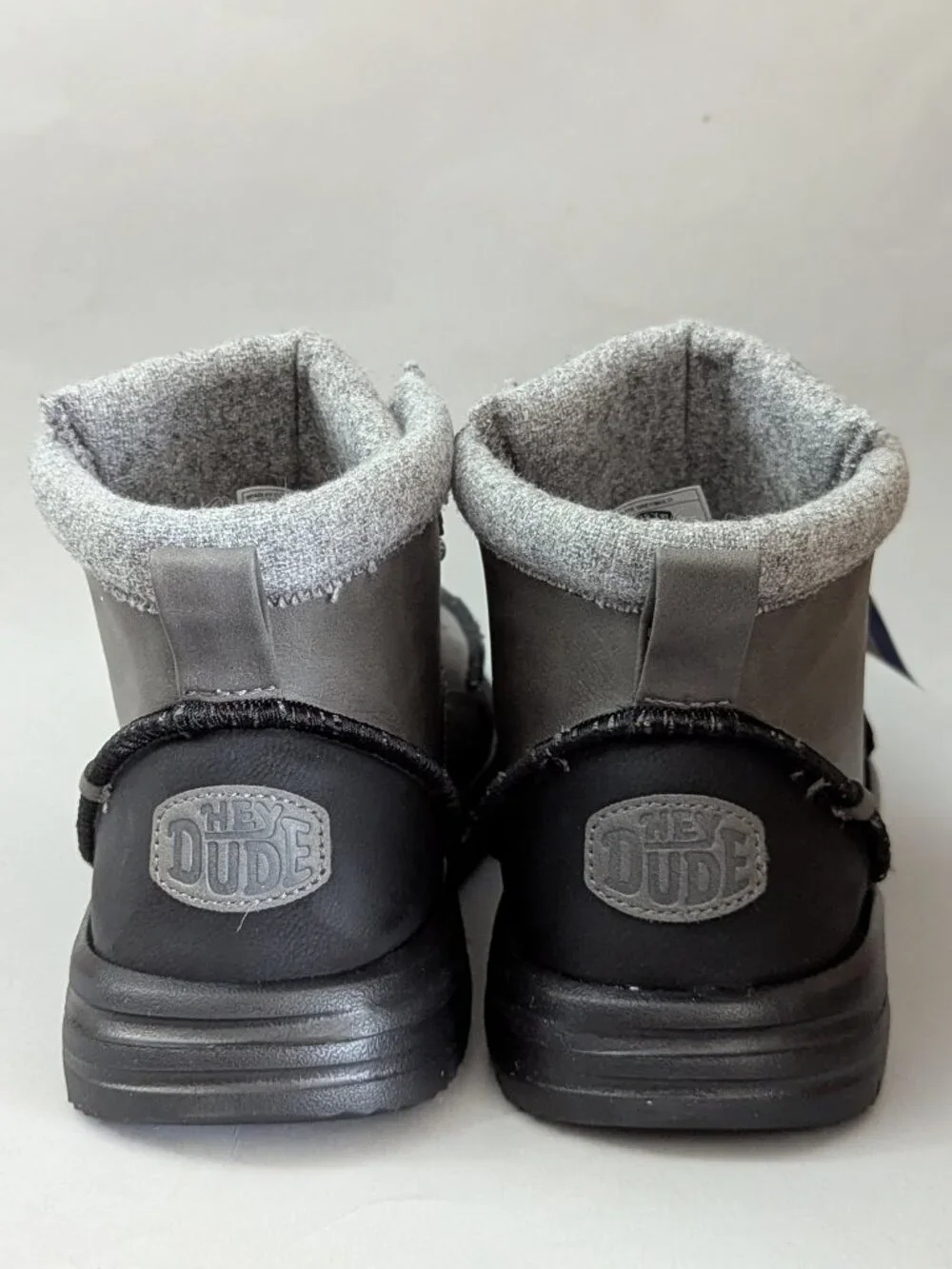 Hey Dude Bradley Classic Tumbled Boot Shoes Mens 13 Granite Grey 44327-1VT